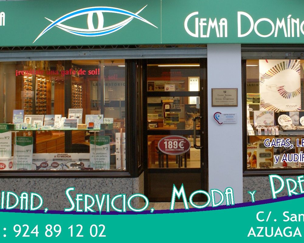 Centro auditivo Optica Gema Dominguez en Azuaga