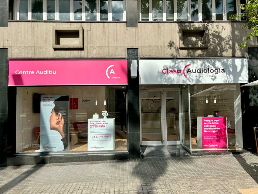 Centro auditivo Claso Audiología Les Corts en Barcelona
